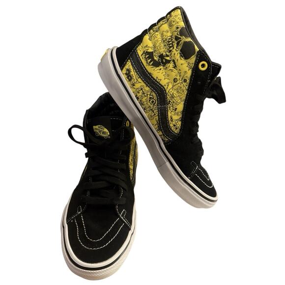 Vans x SpongeBob SquarePants Skate SK8 HI Gigliotti Gold Black Men's 6.5 W 8 - Picture 1 of 11